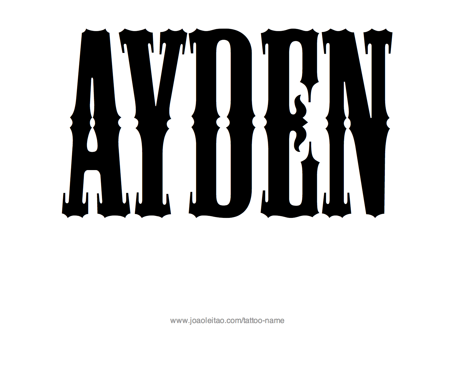 ayden-name-tattoo-designs